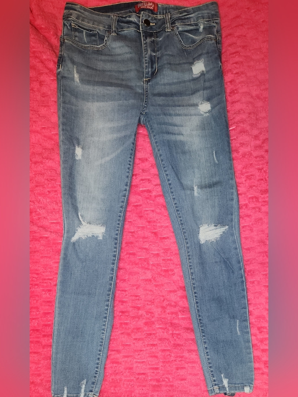Wax Butt Lifting Skinny Jeans